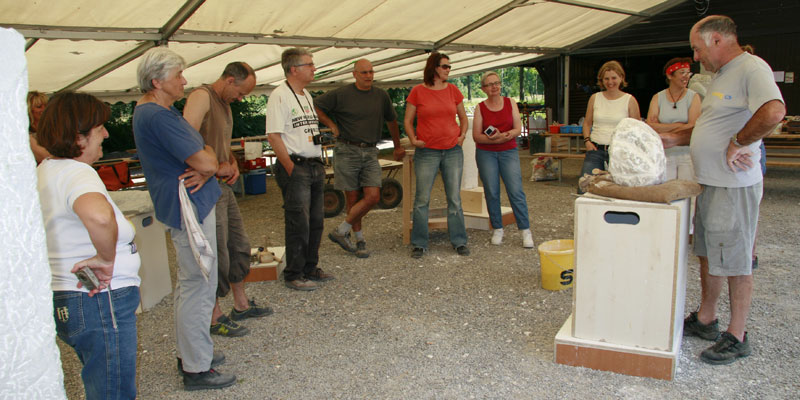 Steinbildhauen open air