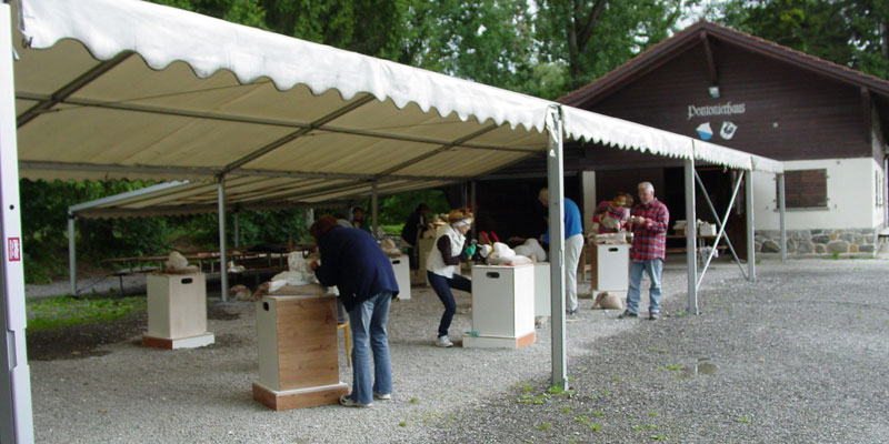 Steinbildhauen open air