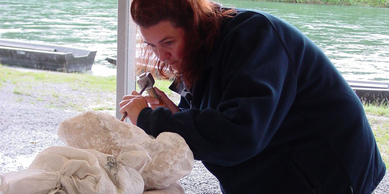 Steinbildhauen open air